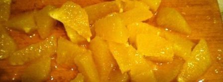 апельсиновая панна-котта с салатом из апельсин. Шаг 7