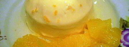 апельсиновая панна-котта с салатом из апельсин. Шаг 9