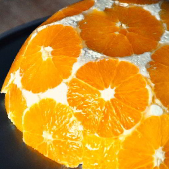 Рецепт апельсинового творожного десерта без выпечки