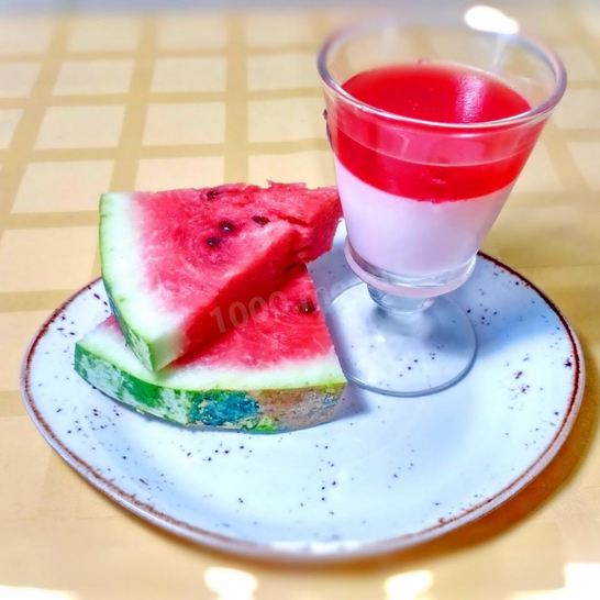 Рецепт арбузной панны котта