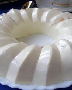 Бланманже творожное с фруктами