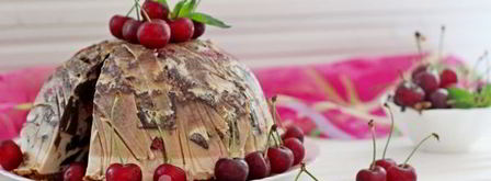 десерт из брауни, вишни и маскарпоне. Шаг 16