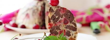 десерт из брауни, вишни и маскарпоне. Шаг 17