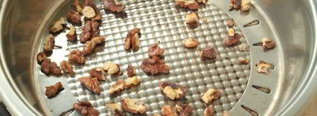 десерт из персиков с грецкими орехами и йогуртом. Шаг 2