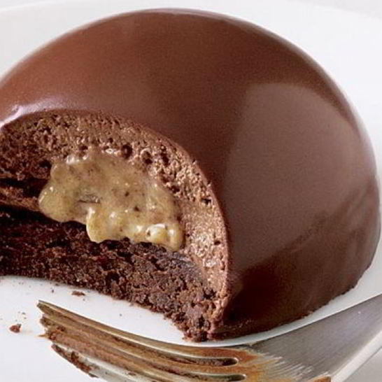 Рецепт десерта шоколадная бомба на сливках