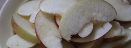 десерт яблоки на снегу. Шаг 2