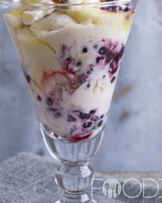 Ежевично лимонный десерт