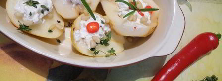 груша запеченная с сыром и травами. Шаг 2