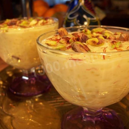 Рецепт индийского десерта кхир с медом