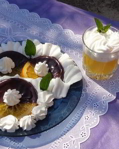 Карамелизированные апельсины в шоколаде