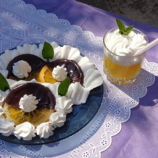 Рецепт карамелизированных апельсинов в шоколаде