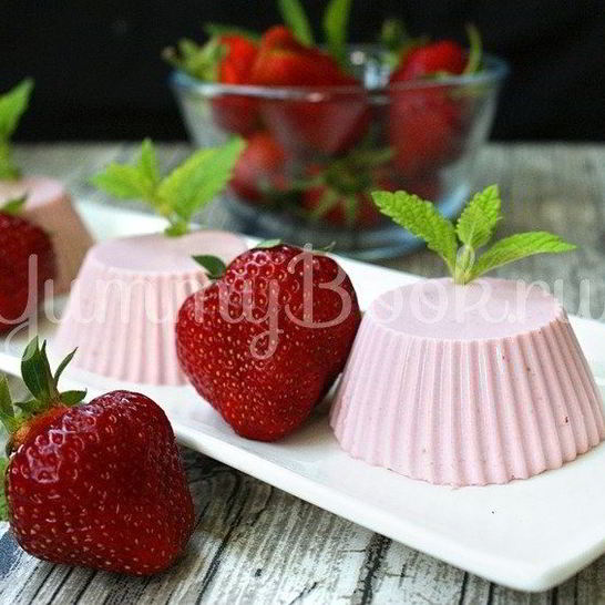 Рецепт клубничной панны-котты