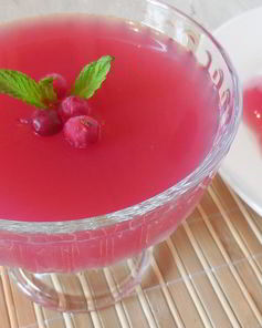 Клюквенное желе десертное