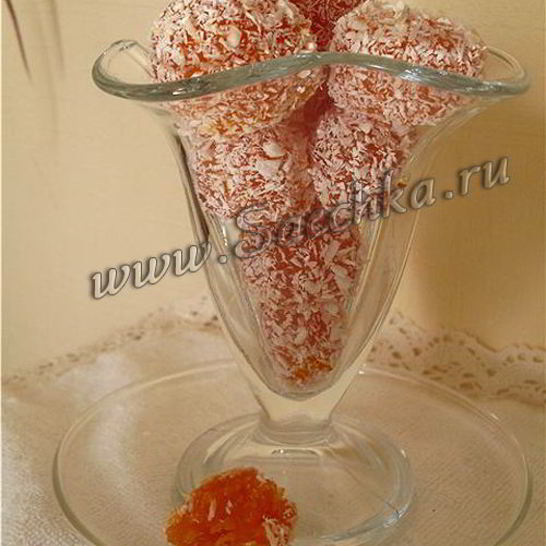 Рецепт домашних конфет из моркови