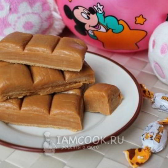 Рецепт ирисок, домашних молочных конфет