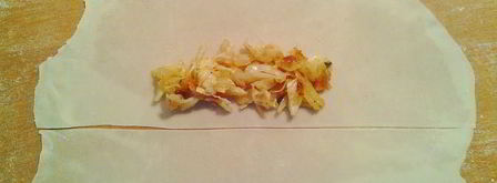 хрустяшки из теста брик мешочки, конфеты, сигары. Шаг 9