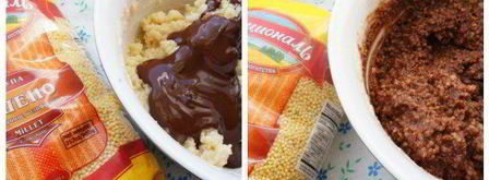 шоколадно-ореховые конфеты из пшена. Шаг 3