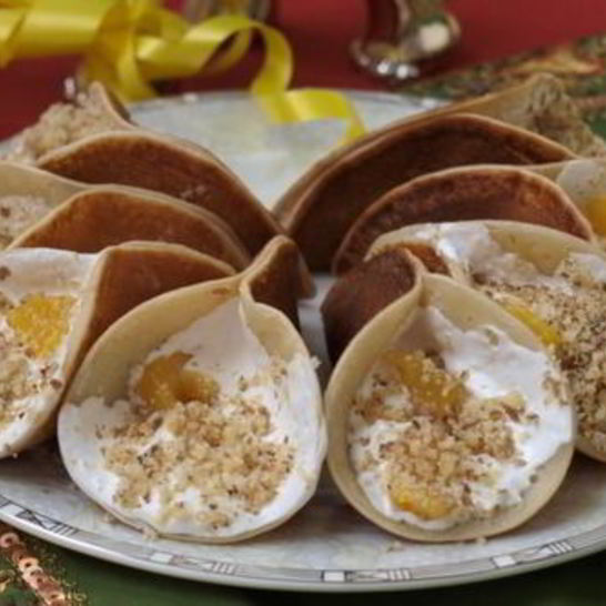 Рецепт арабских блинчиков катаеф с кремом