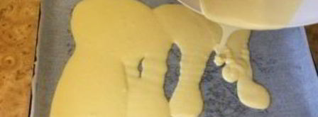 бисквитный рулет со сливочно-молочным кремом. Шаг 3