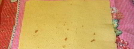 бисквитный рулет со сливочно-молочным кремом. Шаг 5