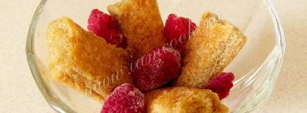 десерт с шоколадным кремом и малиной. Шаг 5