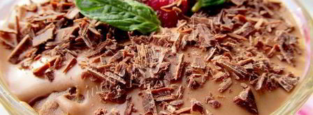 десерт с шоколадным кремом и малиной. Шаг 8