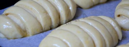 дрожжевые булочки с заварным кремом. Шаг 15