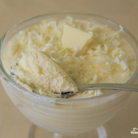 Рецепт крема из белого шоколада