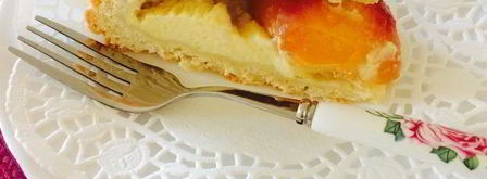 кростата с кремом и персиками. Шаг 11