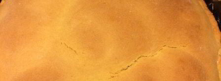 кростата с кремом и персиками. Шаг 9