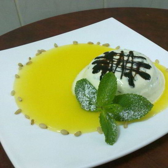 Рецепт мятного крема с лимонным соусом