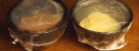 пончики берлинеры с заварным кремом и шоколадной помадкой. Шаг 3