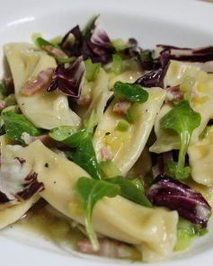 Равиоли со сливочно-сырным кремом