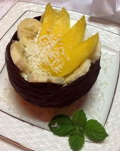 Шоколадные чашечки с ореховым кремом