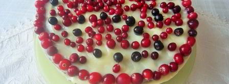 тортик с заварным кремом и ягодами. Шаг 8