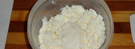 творожный батончик с кремом. Шаг 3