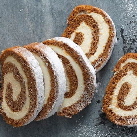 Рецепт тыквенного рулета с кремом