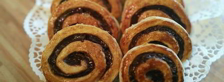 улитки с шоколадным кремом-пудингом. Шаг 9