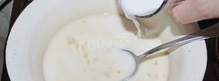 заварной крем для медового торта. Шаг 3