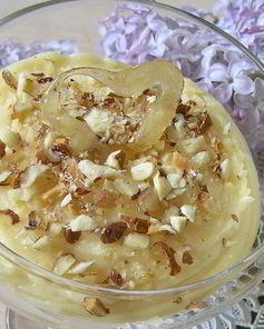 Заварной крем с миндалем