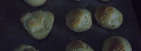 заварные булочки с печеноным кремом. Шаг 3