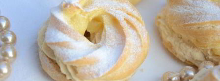 заварные колечки с творожным кремом. Шаг 9