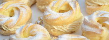 заварные колечки с творожным кремом. Шаг 10