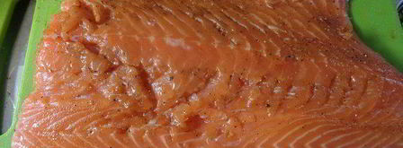 лососевый крамбль под сметанно-укропным соусом. Шаг 3