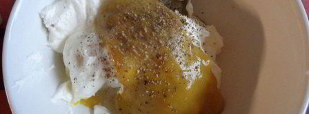 лососевый крамбль под сметанно-укропным соусом. Шаг 5