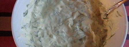 лососевый крамбль под сметанно-укропным соусом. Шаг 6