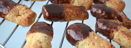 миндально-шоколадные пальчики fingers. Шаг 9