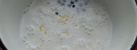 черничное мороженое с лимонной цедрой. Шаг 4