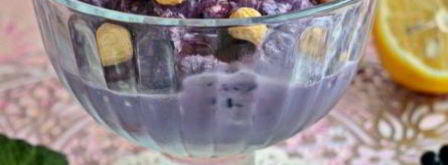 черничное мороженое с лимонной цедрой. Шаг 6