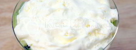 десерт из мороженого киви. Шаг 3